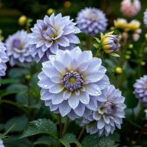 Георгин Акварель купить по цене от 680р. в интернет-магазине «Посадика» с доставкой почтой в в Люберцые и по всей России – [изображение №1].